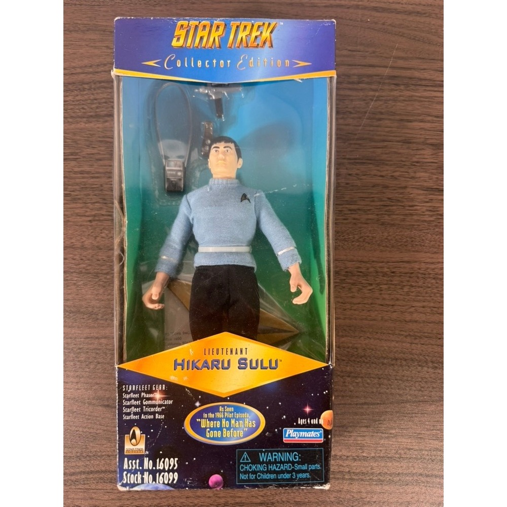 Star Trek Hikaru Sulu 30th Anniversary 9" Action Figure Playmates 16099 1996